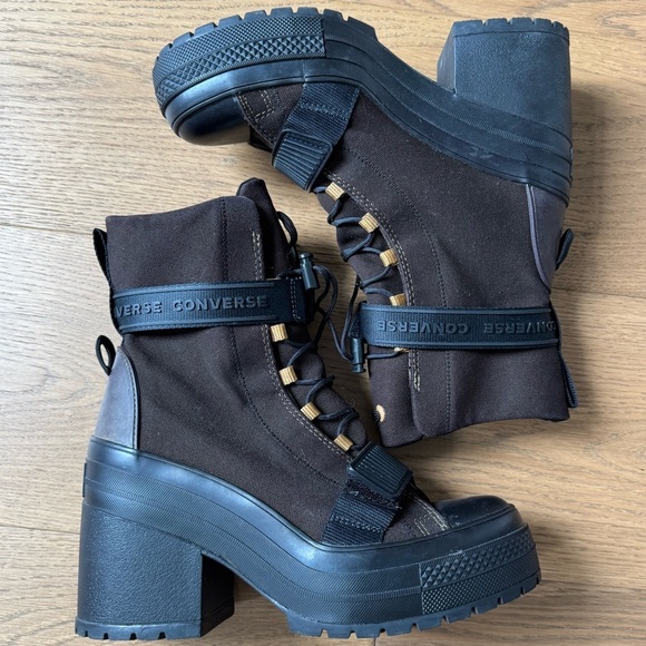 Converse Chuck Taylor GR82 Platform Boot - Brown & Black - Size 8 - Like New - Picture 1 of 10